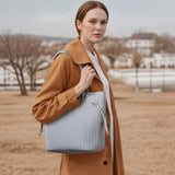 Pleated Large Tote Bag – Lightweight & Elegant Everyday Shoulder Bag