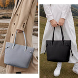 Pleated Large Tote Bag – Lightweight & Elegant Everyday Shoulder Bag