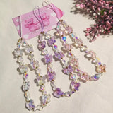 Butterfly Beaded Phone Charm Kawaii Crystal Phone Strap