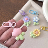 Cute Flower Keychain Kawaii Floral Bag Charm