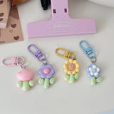 Cute Flower Keychain Kawaii Floral Bag Charm