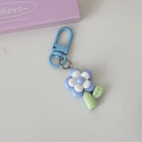 Cute Flower Keychain Kawaii Floral Bag Charm