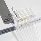 Cute Flower Glass Straw Reusable Transparent Drinking Straw