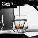 Elegant Double Wall Glass Cup Heat Resistant Insulated Tea & Coffee Mug