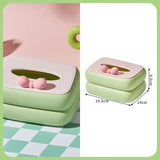Cute Aesthetic Tissue Box Holder Soft Pastel Napkin Organizer