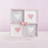 Cute Heart Snack Tray 4 Compartment Aesthetic Serving Plate