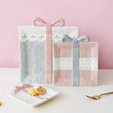 Cute Gift Box Ceramic Plate Aesthetic Bow Dessert Serving Dish