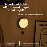 Cute Pull Switch Night Light with 3 Brightness Levels Aesthetic Bedside Lamp