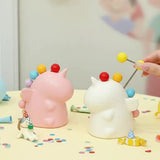 Cute Snack Pick Holder Cartoon Toothpick Dispenser with Fruit Forks