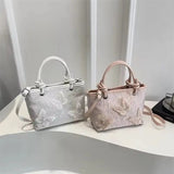 Elegant Embroidered Butterfly Handbag Luxury Floral Shoulder Bag