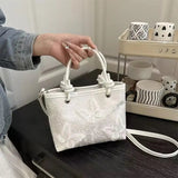 Elegant Embroidered Butterfly Handbag Luxury Floral Shoulder Bag