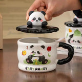 Cute Baby Panda Ceramic Mug Without Spoon