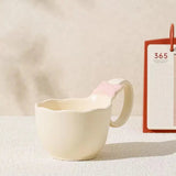 Cute Bow Handle Ceramic Coffee Mug