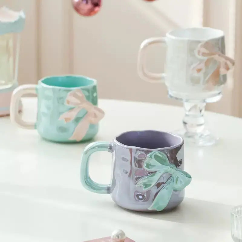 Luxury Bow Ceramic Coffee Mug