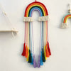 Handmade Rainbow Rope Hair Clip Holder & Wall Hanging