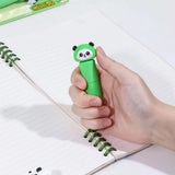 Cute Panda Ballpoint Pen Kawaii Soft Grip Black Ink Writing Pen