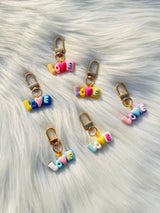 Pastel LOVE Letter Keychain Cute Aesthetic Charm Keyring