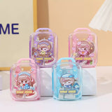 Cute Mini Suitcase Eraser Set Kawaii Cartoon Puzzle Erasers for Kids