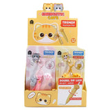 Energetic Cats Trendy Keychain Gel Pen Cute Cat Paw 0.4mm Black Ink Pen
