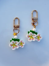 Blossom Cluster Flower Keychain Cute Spring Floral Bag Charm