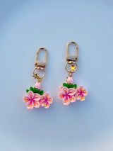 Blossom Cluster Flower Keychain Cute Spring Floral Bag Charm