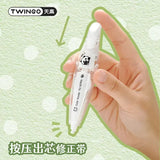 Cute Panda Correction Tape Set with 2 Refills 18m Kawaii Stationery for School & Office