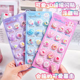 Kawaii 3D Dessert Puffy Sticker Set 20 Cute Bubble Stickers for Journals & Crafts