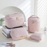 4Piece Aesthetic Makeup Organizer Bag Set