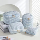 4Piece Aesthetic Makeup Organizer Bag Set