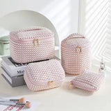 4Piece Aesthetic Makeup Organizer Bag Set