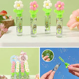 Cute Flower Bubble Wand Kids Soap Bubble Toy with Daisy Handle
