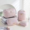 4Piece Aesthetic Makeup Organizer Bag Set