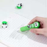 Cute Panda Lucky Capsule Eraser Set Kawaii Collectible Puzzle Erasers for Kids