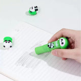 Cute Panda Lucky Capsule Eraser Set Kawaii Collectible Puzzle Erasers for Kids