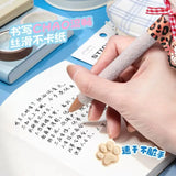 Cute Plush Kitty Push Gel Pen Soft Stuffed Character Black Ink Pen