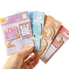 Kawaii Sticky Notes Set Cute Cartoon Memo Pads