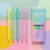 Macaron Pastel Gel Pens Smooth Writing Aesthetic Pen Set (5 Colors)