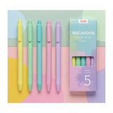 Macaron Pastel Gel Pens Smooth Writing Aesthetic Pen Set (5 Colors)