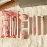Kawaii Flower Stationery Set Aesthetic School Supplies Bundle (All-in-One Kit)