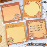 Capybara Sticky Notes Cute Memo Pads