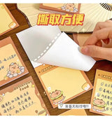 Capybara Sticky Notes Cute Memo Pads