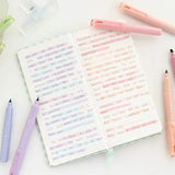 Pastel Pocket Highlighter Set Soft Aesthetic Markers (4pcs)