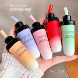 Milk Tea Cup Matte Lip GlazeSoft Velvet Lip Tint Long Lasting Blurred Lip Stain