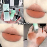 Milk Tea Cup Matte Lip GlazeSoft Velvet Lip Tint Long Lasting Blurred Lip Stain