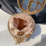 Luxury Rhinestone Bird Cage Purse Designer Evening Clutch for Weddings & Gifts