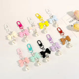 Butterfly Knot Resin Pendant CharmPhone Headset & Bag Accessory Keychain for Girls & Students