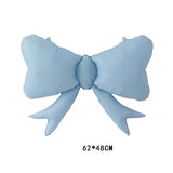 Pastel Bow Mylar Balloons Mylar Matte Bowtie Globos for Girl Baby Shower & Birthday Party Decoration