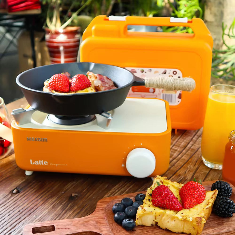 Portable Outdoor Camping Gas Stove Professional Travel Picnic Butane Stove Lightweight & Compact Cooktop for Hiking & Survival