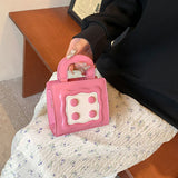 Fashion Mini Handbag for Women Casual Tote Shoulder Messenger Bag with Zipper Closure