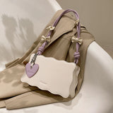 Cute Bow Underarm Bag for Girls Small Square Fashion Shoulder Bag